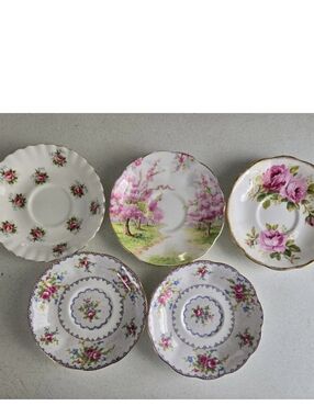Royal Albert Saucer Lot Vintage